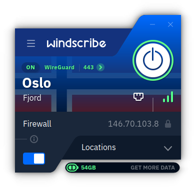 Windscribe Norwegen Oslo Fjord
