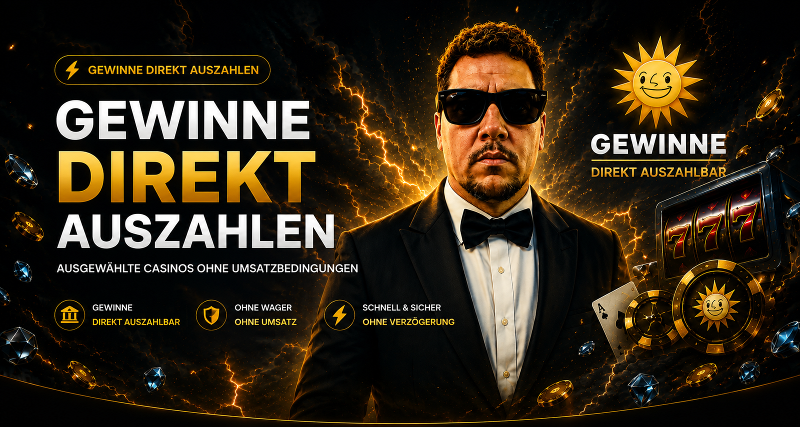 Gewinne direkt auszahlen – Casinos ohne Umsatzbedingungen